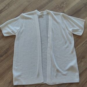 Maurice's crocheted short sleeve cardigan